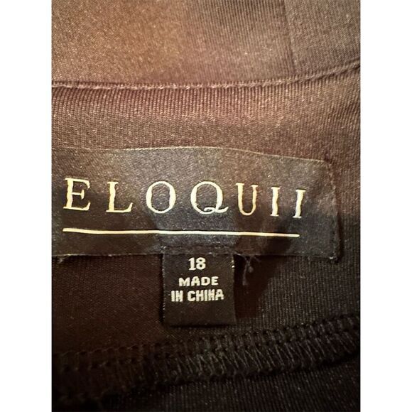 Eloquii Women's Elegant Classic Silhouette Dress Black Size 18 NWT - Picture 11 of 14